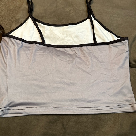 SKULL TANK TOP RARE PUNK ROCK EMO GOTH Spaghetti Straps Size Large black - Picture 9 of 12